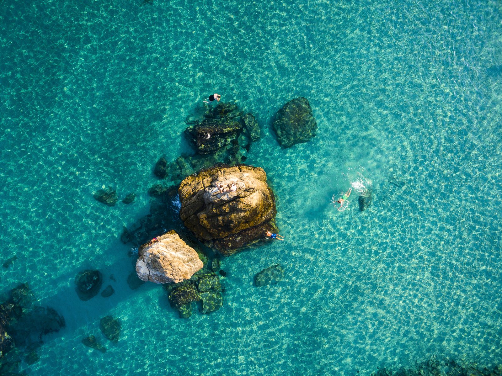 Crystal clear sea near Limenaria, Thassos
