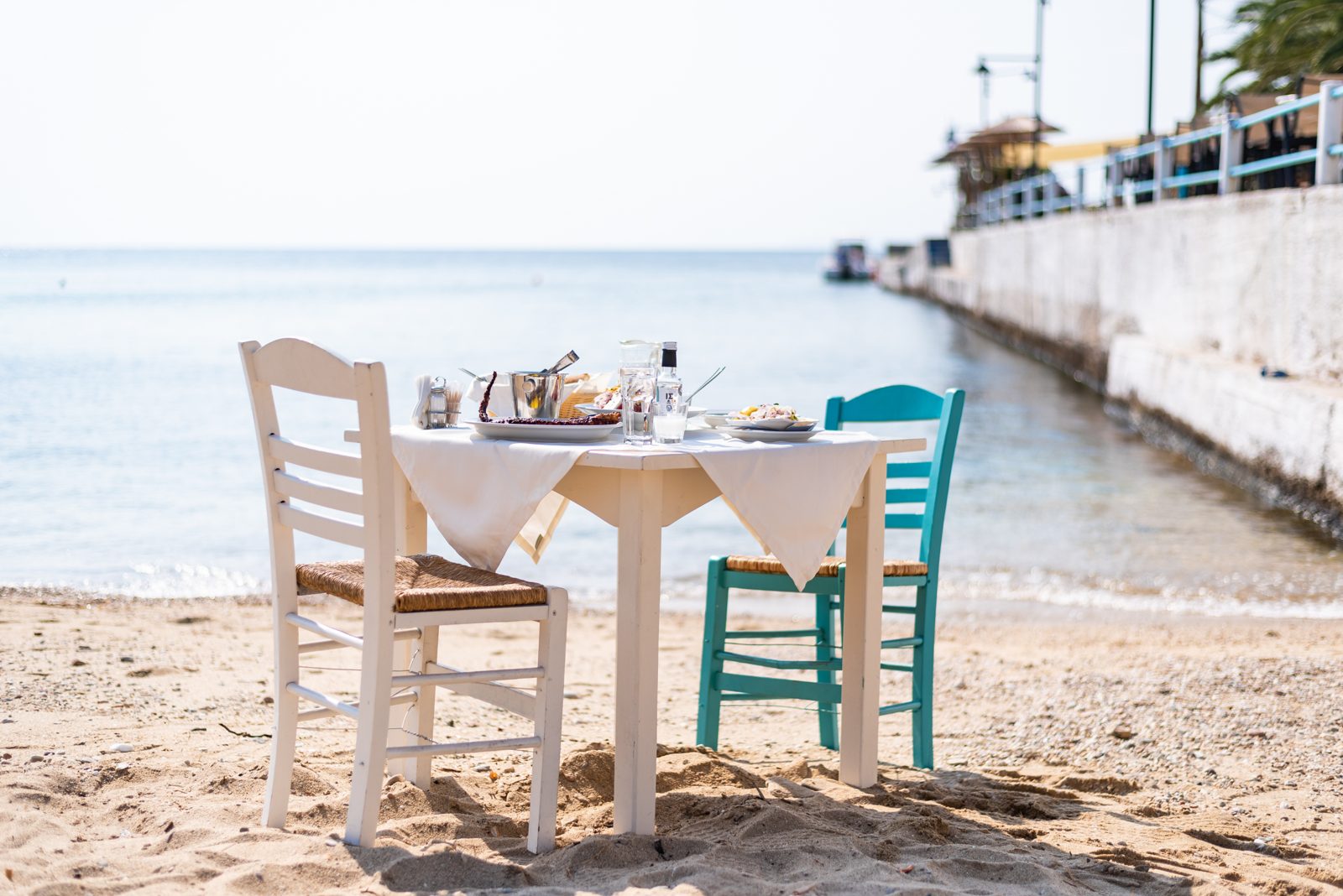 Tavernas by the sea